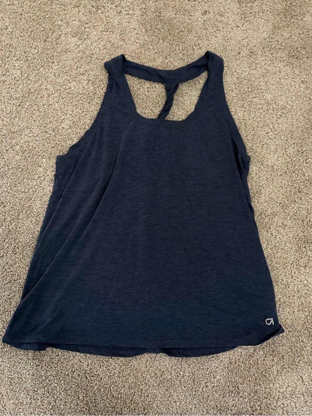 GAP Navy Twisted Racerback Tank
